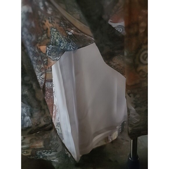 One World Womens XL Geometric Paisley Print Tshirt Tunic Top NWT B7 Rhinestone - Picture 8 of 8